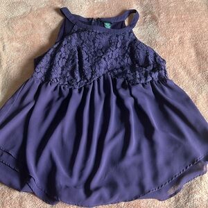 Torrid purple lace and chiffon top size 00